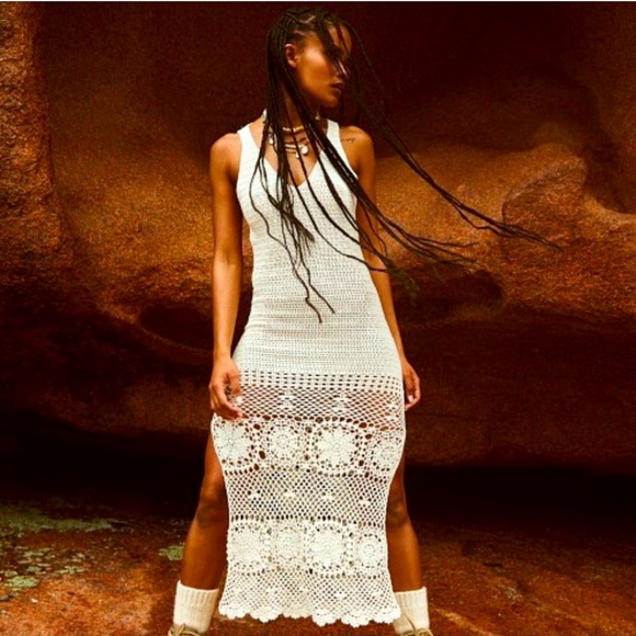 SPELL Let The Sun Shine In Crochet Maxi - Picture 1 of 7